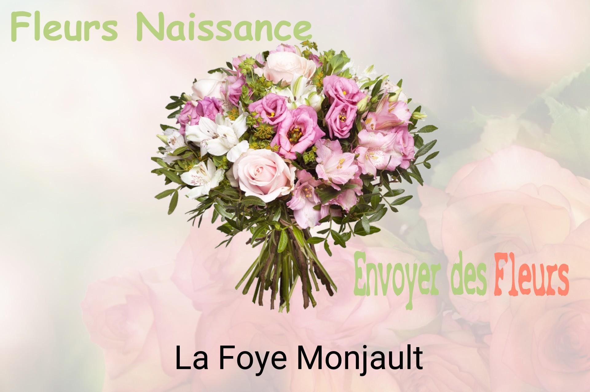 Bouquet de fleurs de naissance livré à La Foye-Monjault